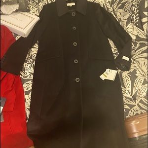 Never work black long cashmere Black Jacket